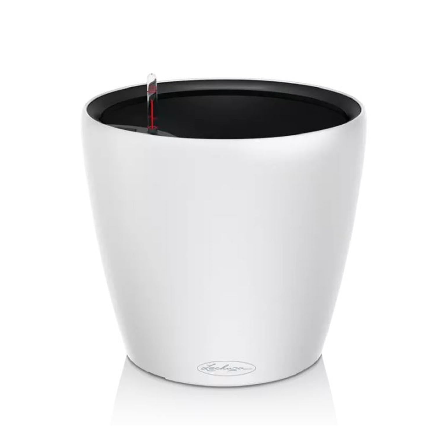 Pot de fleurs Classico Color LS Lechuza blanc Ø 43 cm pour une décoration végétale moderne