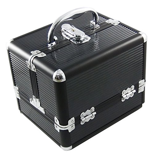 DYNASUN BS35 21x17x17cm Schwarz Designer Beautycase Schminkkoffer Kosmetikkoffer Schmuckfach Beauty Case Reise Box – Bild 4