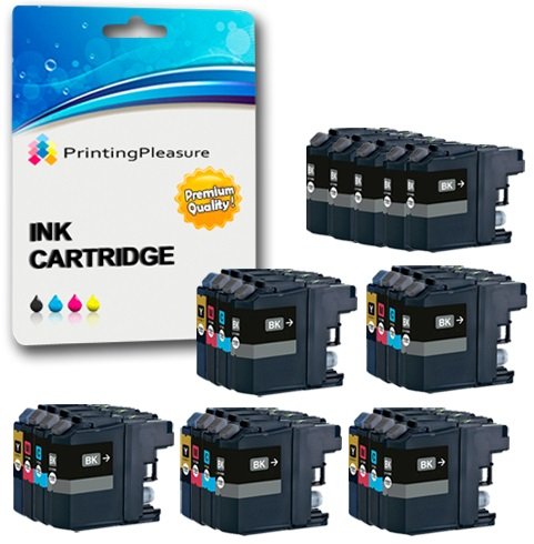 Lot De 4 Cartouches D'encre XL Compatibles Brother - Noir, Cyan, Magenta, Jaune - Pour DCP-J4110DW Etc.