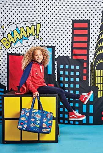 iscream 17" x 11" Duffle Bag with Sturdy Nylon Exterior for Sport and Travel with Adjustable Strap - Superhero2