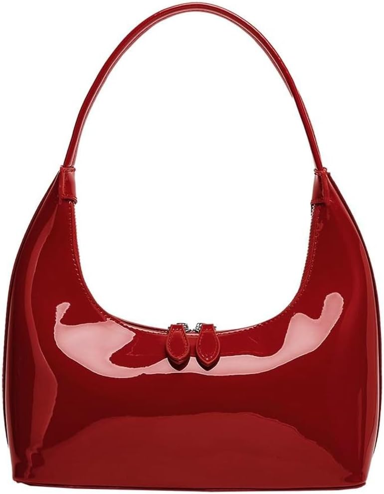 RED Y2k Chic Purses - Sparkly Crossbody Hobo Bags for Women - Leather, On Fire, Pretty - 2024