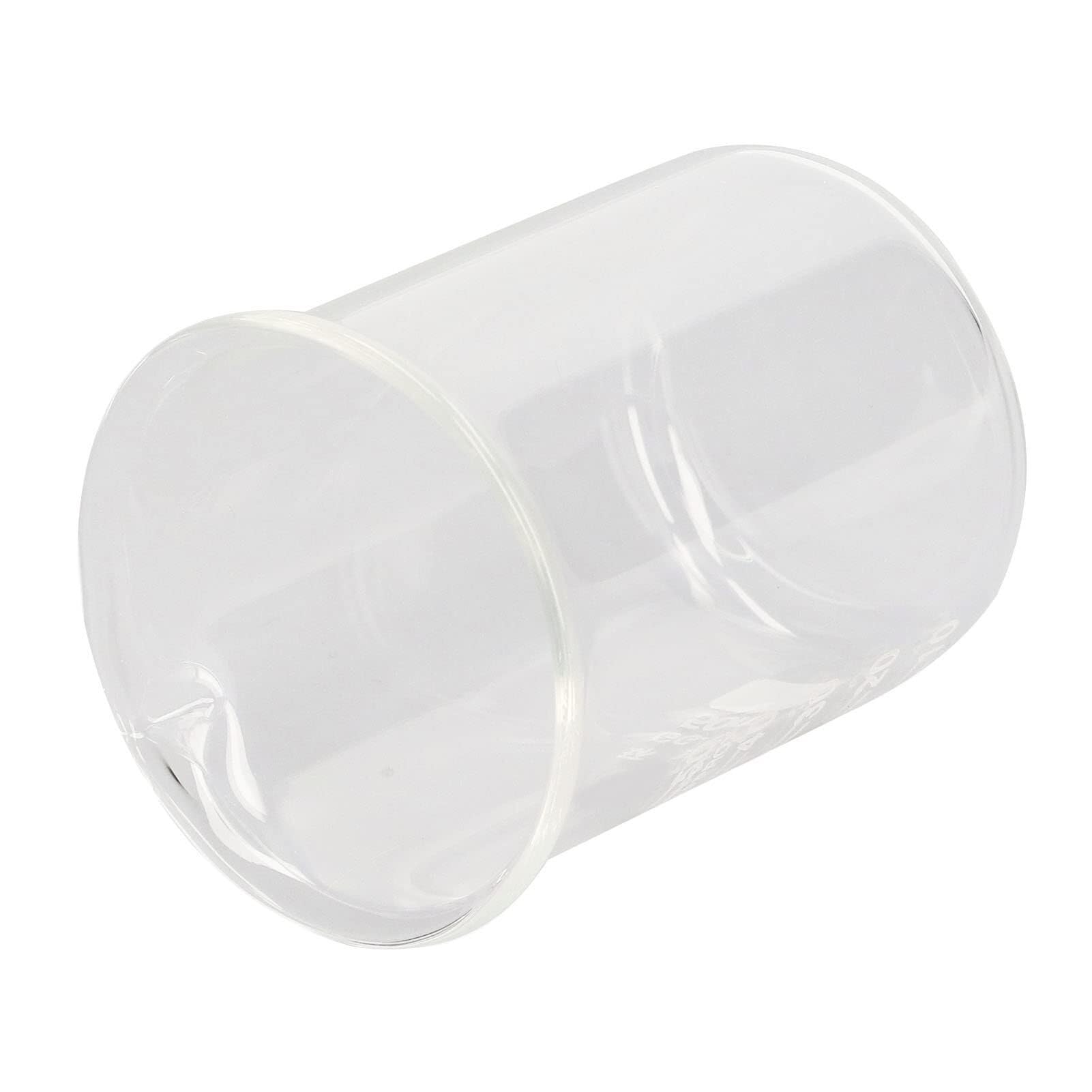 Set di Becher di Misura in Vetro - 10 Pezzi 50ml in Vetro Borosilicato Graduato per Laboratorio e Cucina