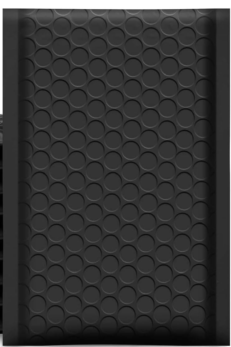Bubble Mailers #4 9.5x14.5 Inch 25 Pack Poly Padded Envelopes Small Business Mailing Packages Opaque Self Seal Boutique Shipping Bags Bubble Mailer (Black)