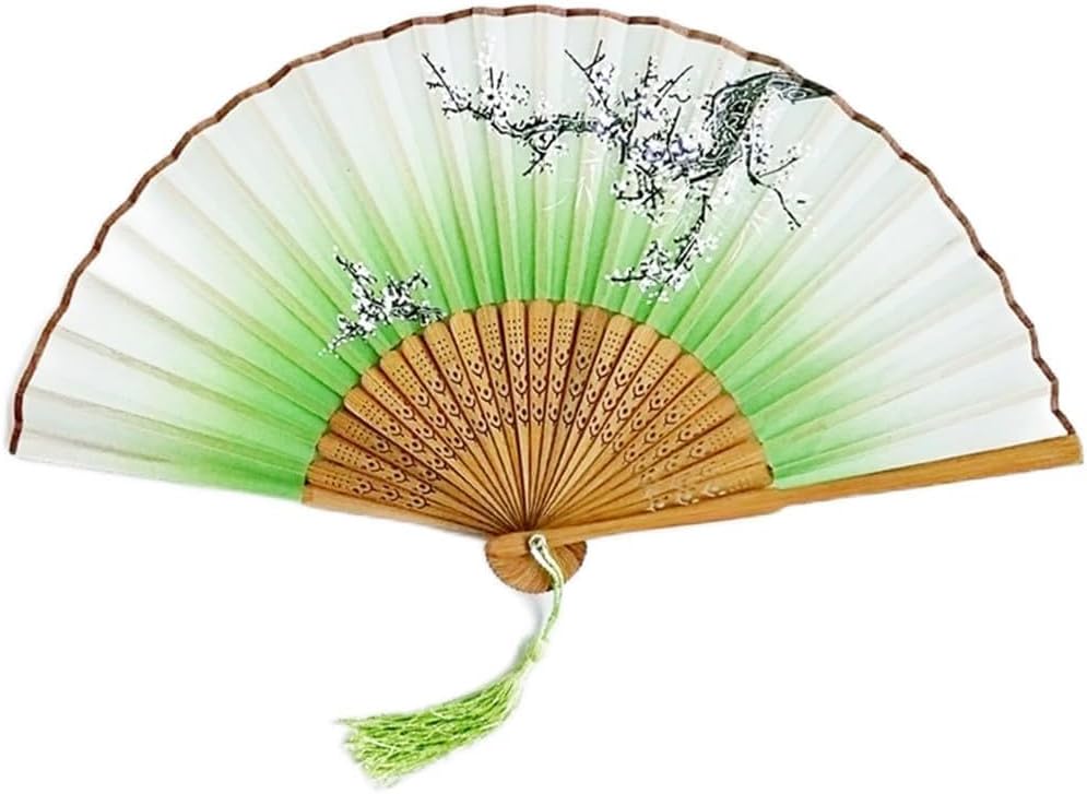 Green Cloth Female Fan Folding And Wind Japanese B If First Seen