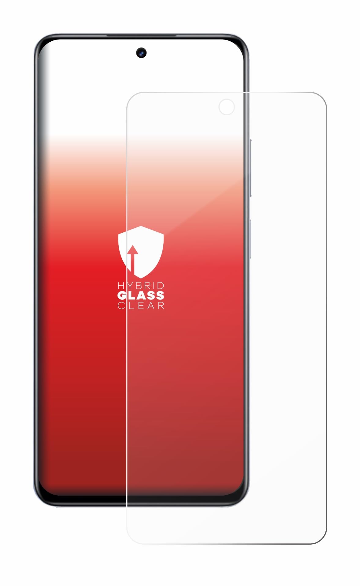 upscreen Screen Protector Film compatible with realme Narzo 60x - 9H Glass Protection, Extreme Scratch Resistant