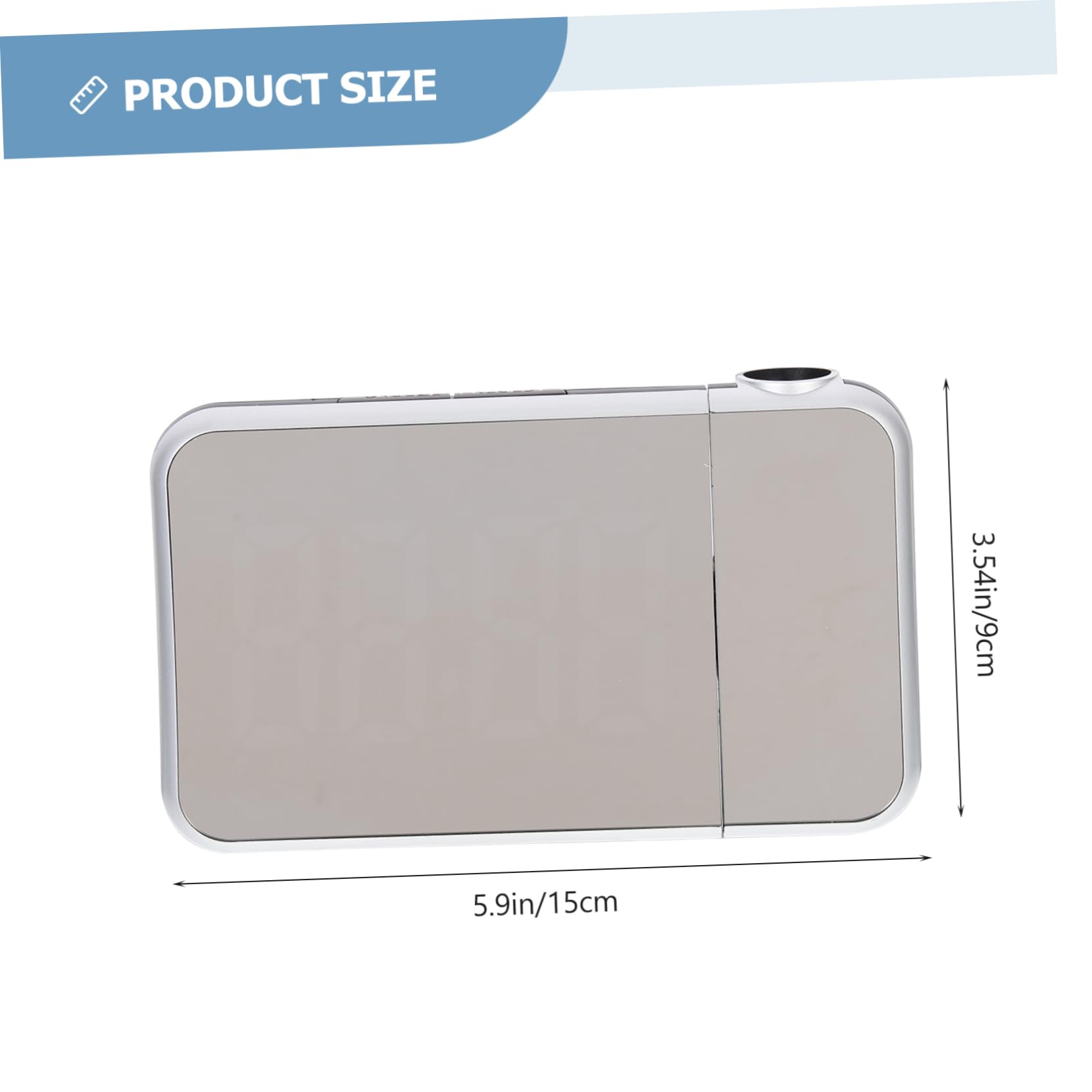 OUNONA Reloj Despertador Digital de Escritorio Proyector, Multifuncional Alarma y Pantalla Led, Material Plástico, Adecuado para Oficina y Sala de Estar