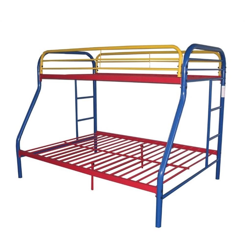 Acme Furniture Tritan Twin Over Full Bunk Bed in Rainbow