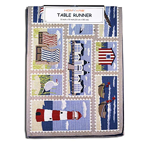 Homvare-Table-Setting-Full-Length-Runner-for-Holiday-Dinner-Friends-Family-Gathering-Festivities-Cocktail-Parties-Home-Decor-Woven-Tapestry-13×72 Homvare Table Setting Full Length Runner for Holiday Dinner Friends Family Gathering Festivities Cocktail Parties Home Decor Woven Tapestry 13×72