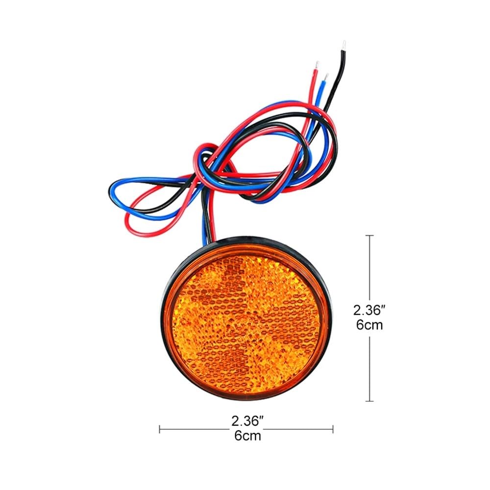 Luce Stop Fanale Posteriore Motociclo 24 LED luce freno stop di segnalazione posizione posteriore 12V universale accessori per rimorchi per moto