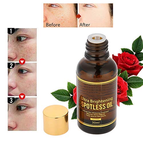 Óleo essencial, 30ML Rose Ultra Brightening Spotless Oil Freckle Remover rugas óleo essencial