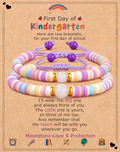 First Day of Kindergarten Gifts Supplies Mommy and Me Bracelets for First Day to...