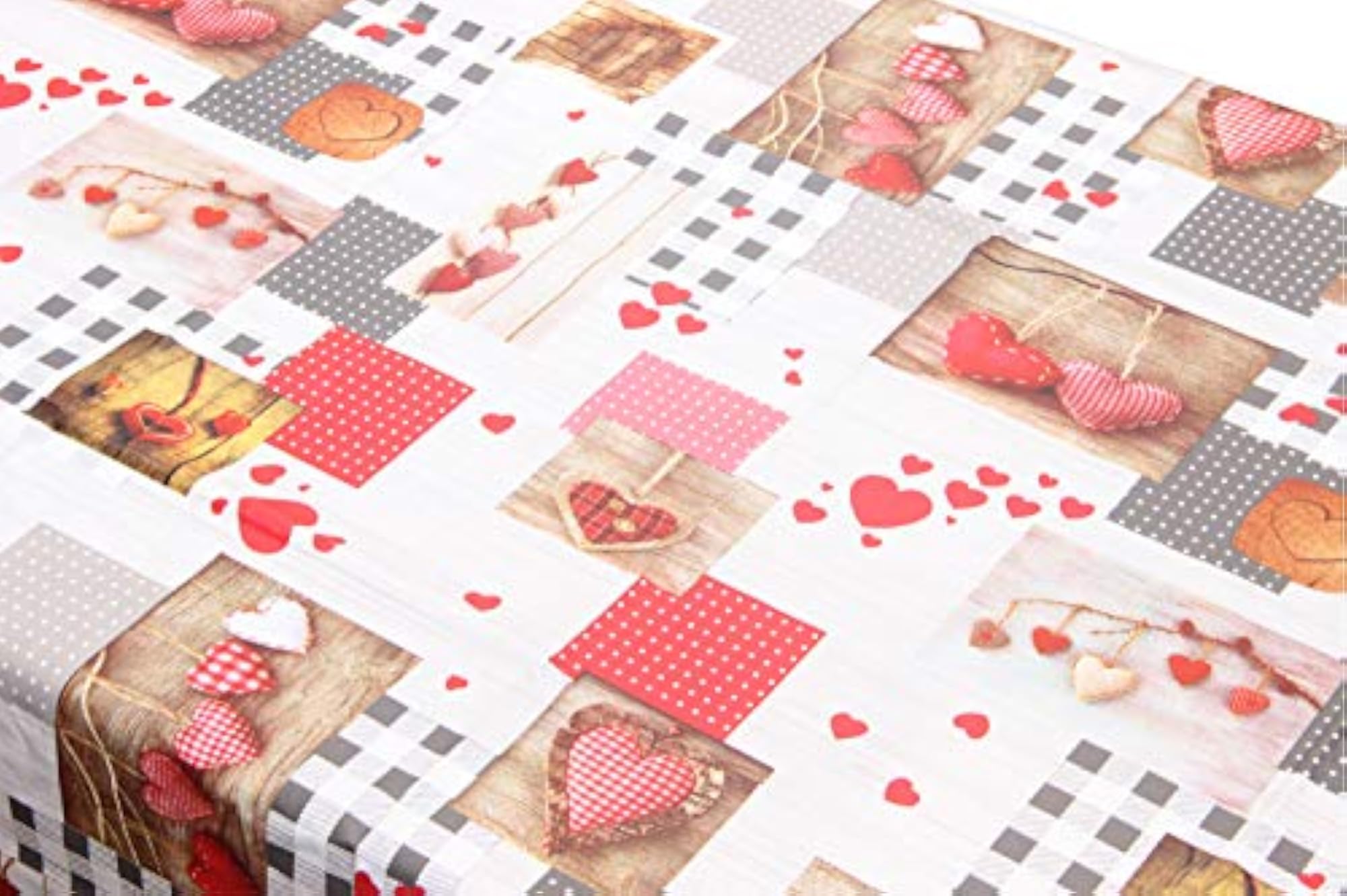Checkered PVC Table Cover for 4 Seater, 152x102x1 CM