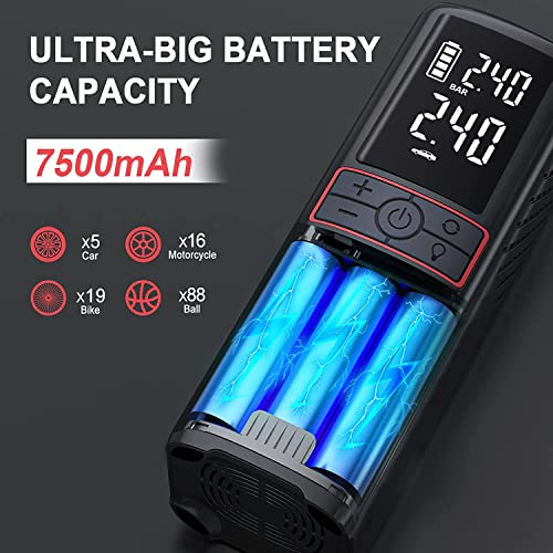 GOOLOO GT160 Tire Inflator Portable Air Compressor for Car Motorcycle Bike Ball & GP4000 Car Battery Charger Jump Starter for 12 Volt Automotive Batteries