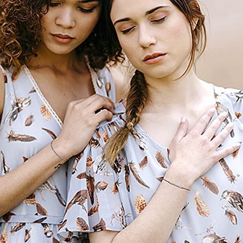 Jewenova I Love You Morse Code Bracelet For Women Men Beads On Silk Cord Friendship Bracelet Best Friend Bracelet Inspirational Gift For Her With Meaning Card #TOP6