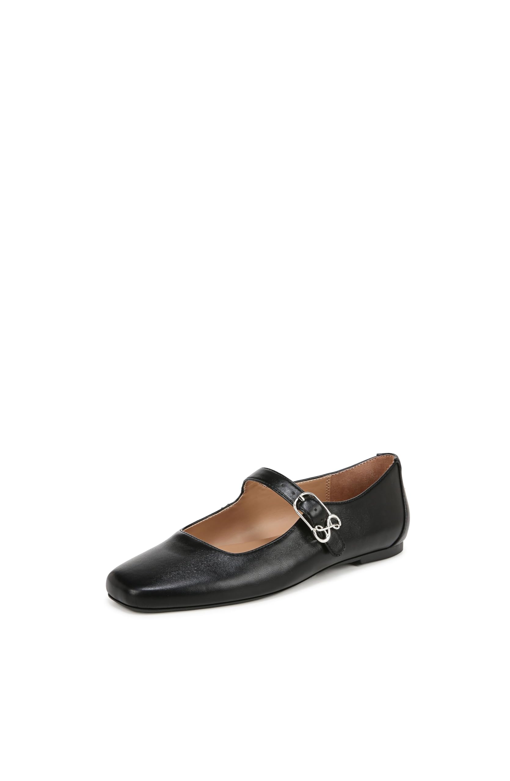 Sam & Libby Sam and Libby Women's Fredi Mary Jane Flat Black Nappa 7 Medium