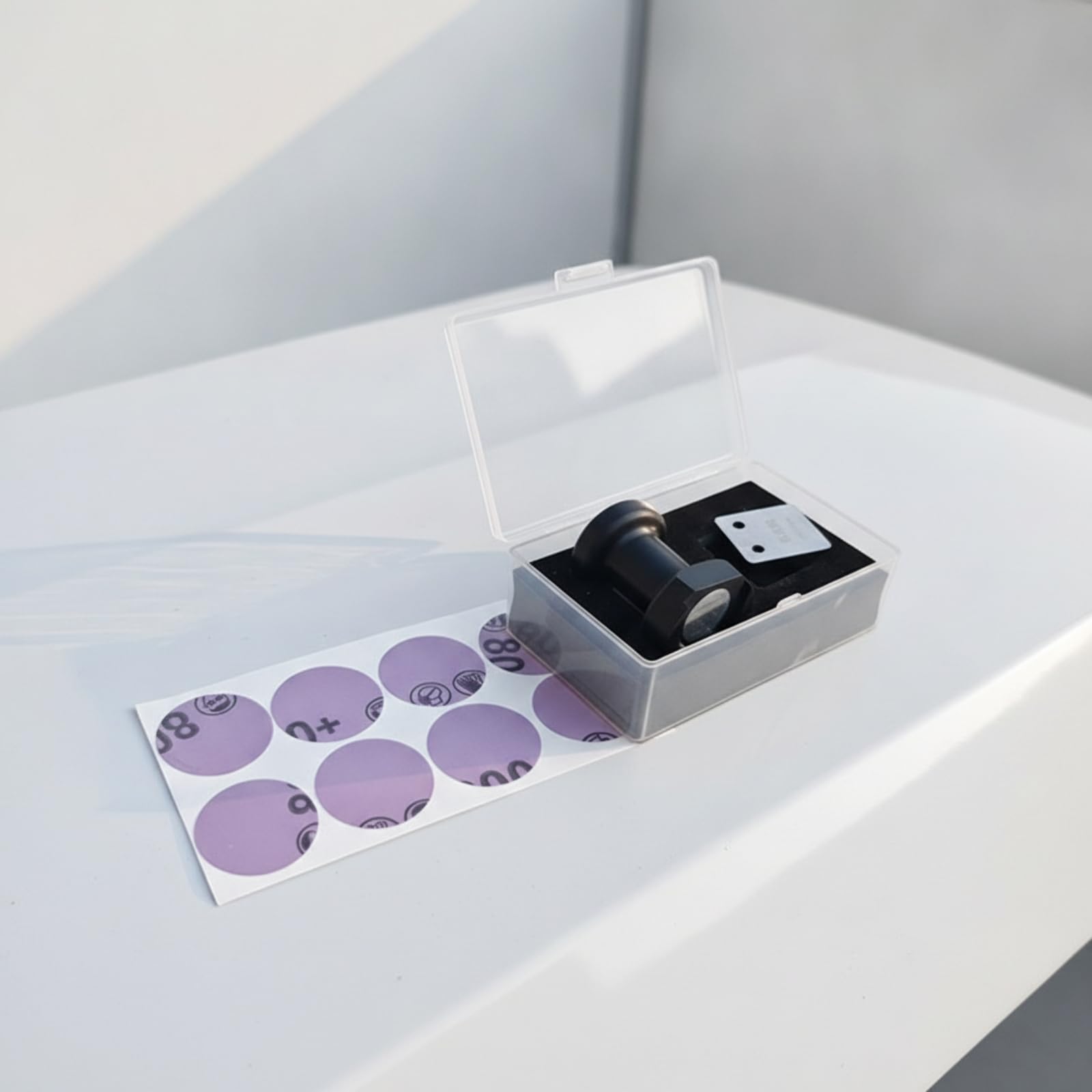 Colcolo Grattoir Peinture Automobile Outil Grattoir Racloir pour Gratter les Nibs de Poussière et Lisser les Vernies avec Boîtier de Rangement et Insert en, style to 1