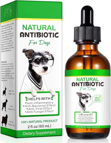 Dog Antibiotics, Natural Antibiotics for Dogs, Dog Multivitamin Herbal Supplements 60ml