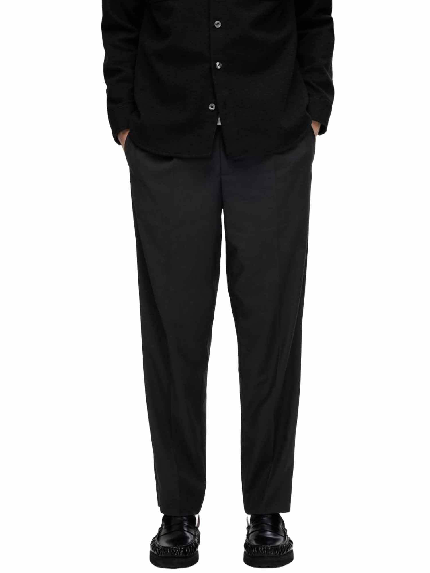 SELECTED HOMME Trousers Viscose Blend Pleated