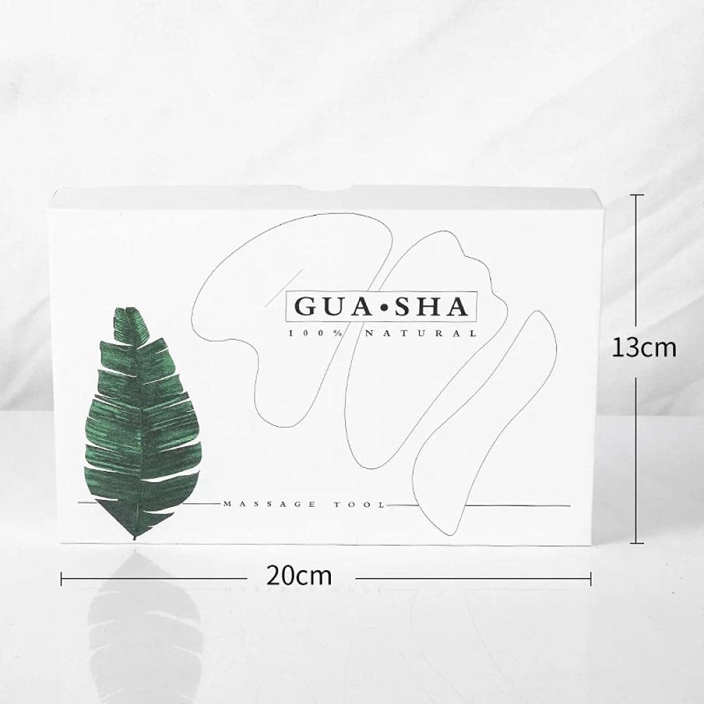 Rose quartz gouache grattoir jade jade jade massager ensemble gua sha massage pour visage gouache naturel pierre guahaa massage outils-Type 05