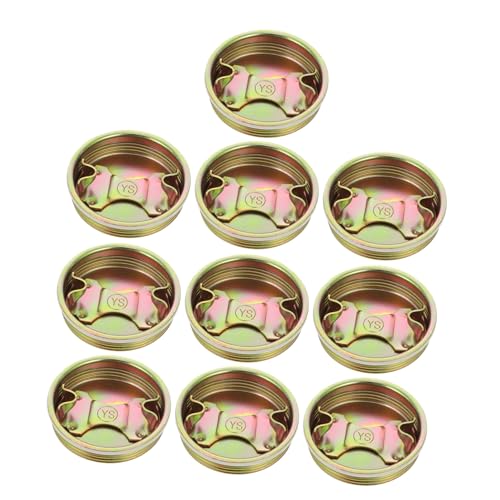 PRETYZOOM Bouchons de Fût Galvanisé Bouchons de Baril Résistants Corrosion Lot de 10 Couvercles Étanches et Gain de pour Stockage et Transport