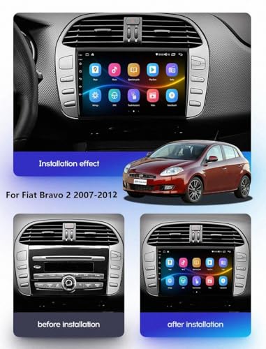 Navegador GPS Fiat Bravo 2 para viajes largos en familia con mapas offline seguros 2
