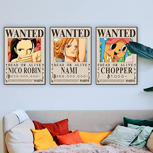 TYZZHOA 15in×11in Anime [OP] Wanted Bounty Posters, New Edition, 10 Straw Hat Pirates Crew Zoro, Sanji, Luffy, a Set of 11PCS — view 6