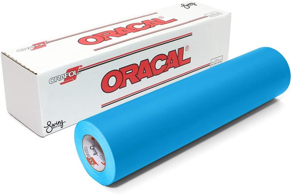 ORACAL Matte Removable 631 Adhesive Vinyl, 12" x 6ft, Light Blue