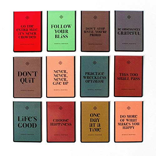 Folio Motivational Affirmation Quote Mantra Magnetic Bookmarks - Set Of 12 Inspirational Bookmarks For All Ages, Men, Women, Teens Girls Students For Friends, Coworkers & Student Incentives! #TOP1