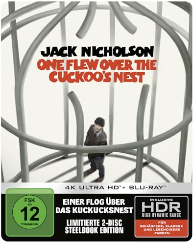 Einer flog über das Kuckucksnest (Limitiertes Steelbook, 4K-UHD+Blu-ray) Bild: Einer flog über das Kuckucksnest (Limitiertes Steelbook, 4K-UHD+Blu-ray)