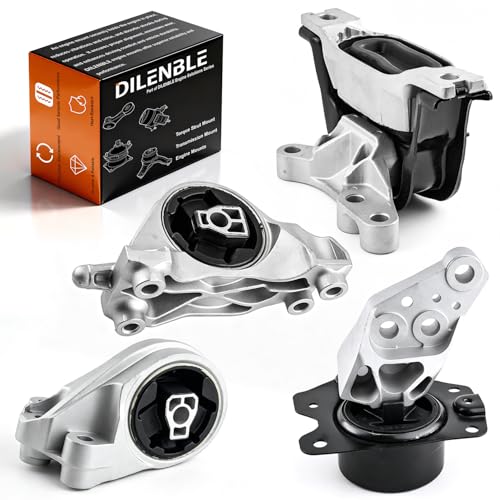 Engine Motor Mount & Trans Mount Replacement for GMC Terrain Chevy Equinox 3.0L 3.6L V6 Auto Trans 2010 2011 2012 2013 2014 2015 2016 2017, Engine Mount Set of 4 Replaces OE# A5553 3263 20831436 A5707 by DILENBLE - Used condition - US$71.92