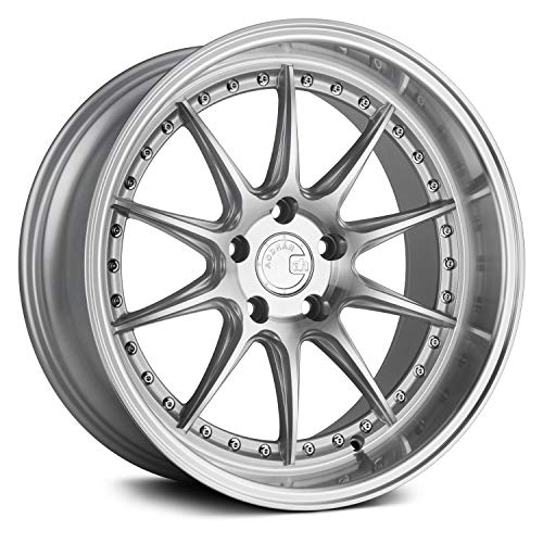 Aodhan DS-07 Custom Wheel - 18x9.5, 30 Offset, 5x114.3 Bolt Pattern, 73.1mm Hub - Silver with Machined Face Rim
