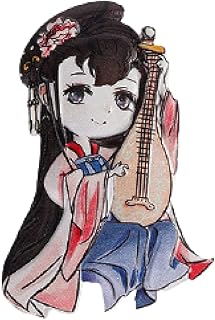 Aimant de réfrigérateur de style chinois, dessin animé dramatique national tide aimant de réfrigérateur mignon, aimant de réfrigérateur tridimensionnel, autocollant fille antique Miss Pipa