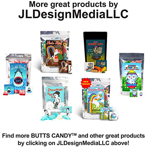 Snowman Guts Blue Raspberry & Marshmallow Flavored Gummy Snowflakes Funny Unique Christmas Tree Stocking Stuffer Gag Birthday Girl, Boy And Teens Candy Gift #TOP5