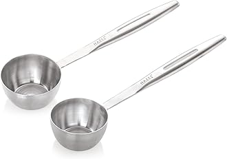 Hazel Stainless Steel Soup Ladle Set of 2 | Pizza Sauce Ladle | Big Serving Spoon with Long Handle | Pourer for Kitchen