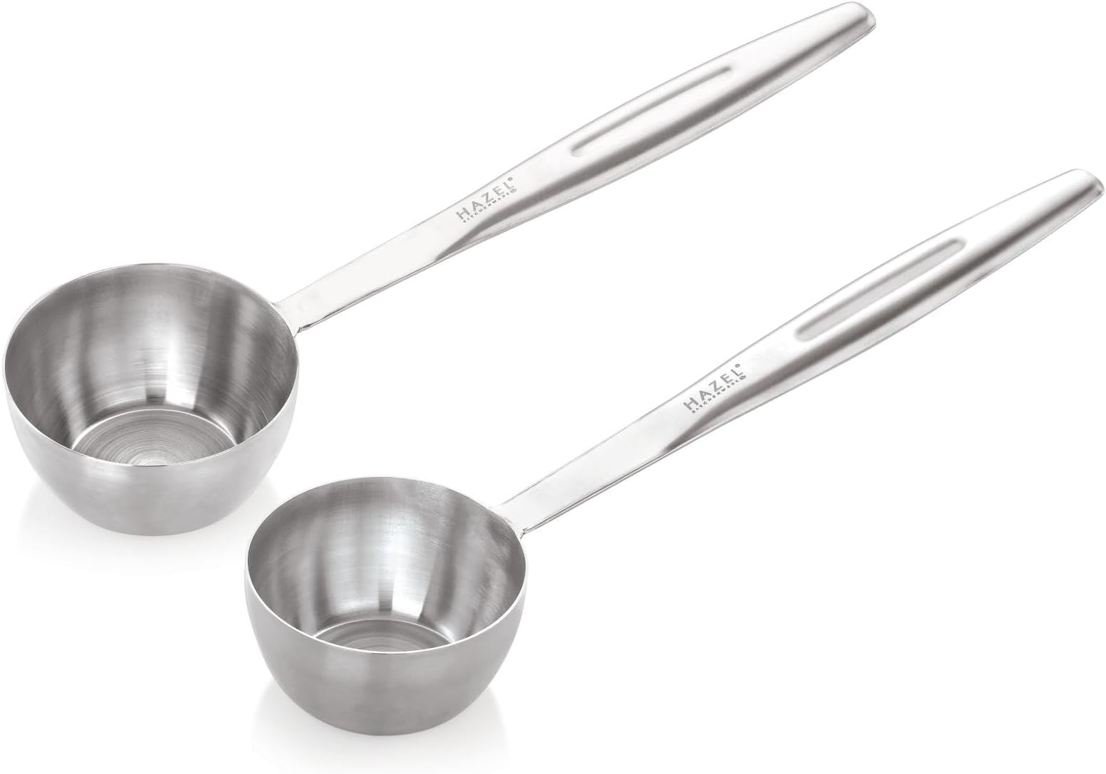 HAZEL Stainless Steel Ladle With Handle | Doya/Loti Tea Pourer Canteen Server Set Of 2, 9.4 CM