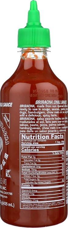 Huy Fong Sriracha Hot Chili Sauce, 17 oz Bottles, 2 pk by KEHE Romeoville [Foods]