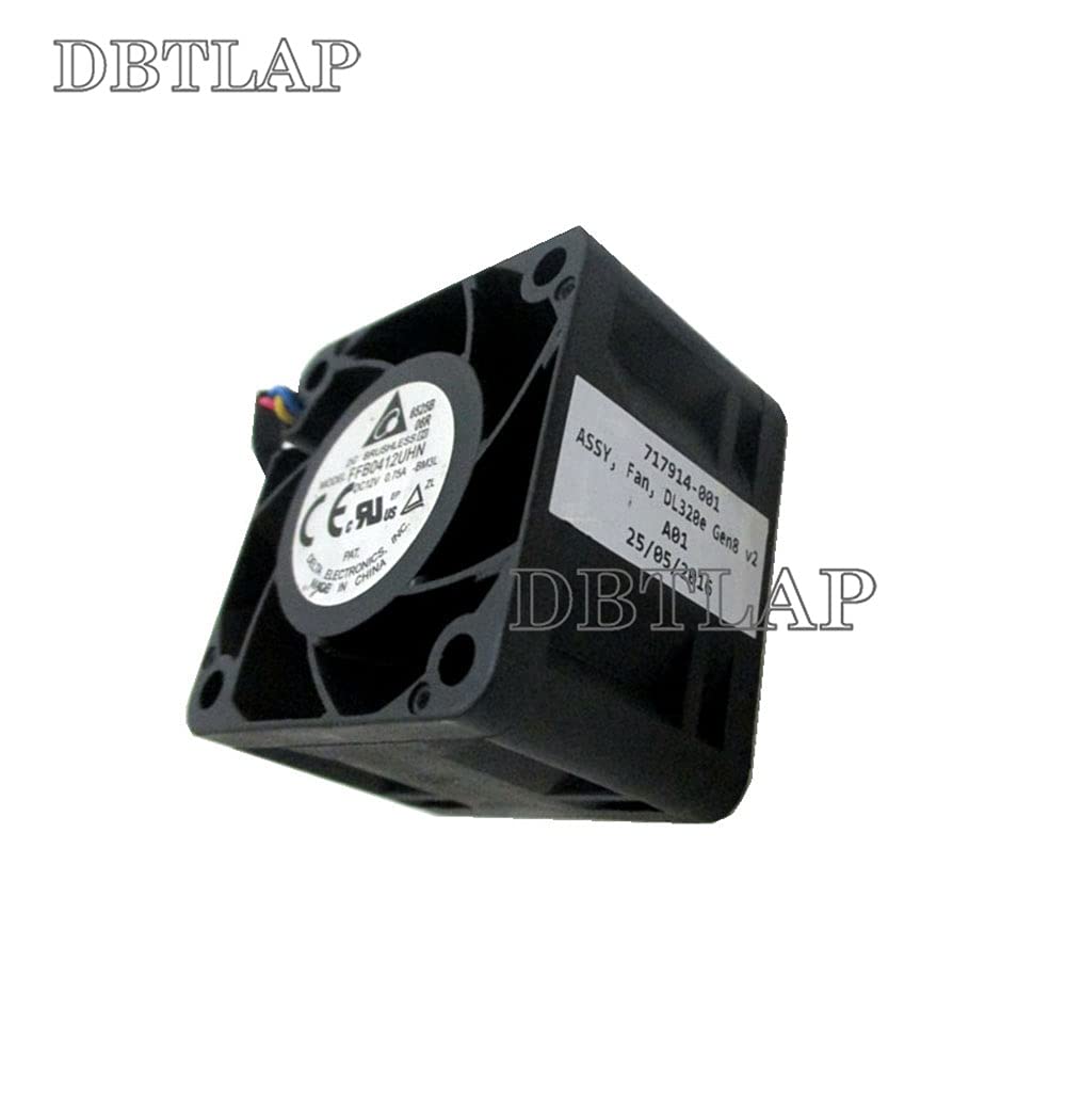 Server Cooling Fan Compatible with HP DL320e Gen8 v2 Server, 8V, 5E+1 dB(A), SATA/Molex Power Connector