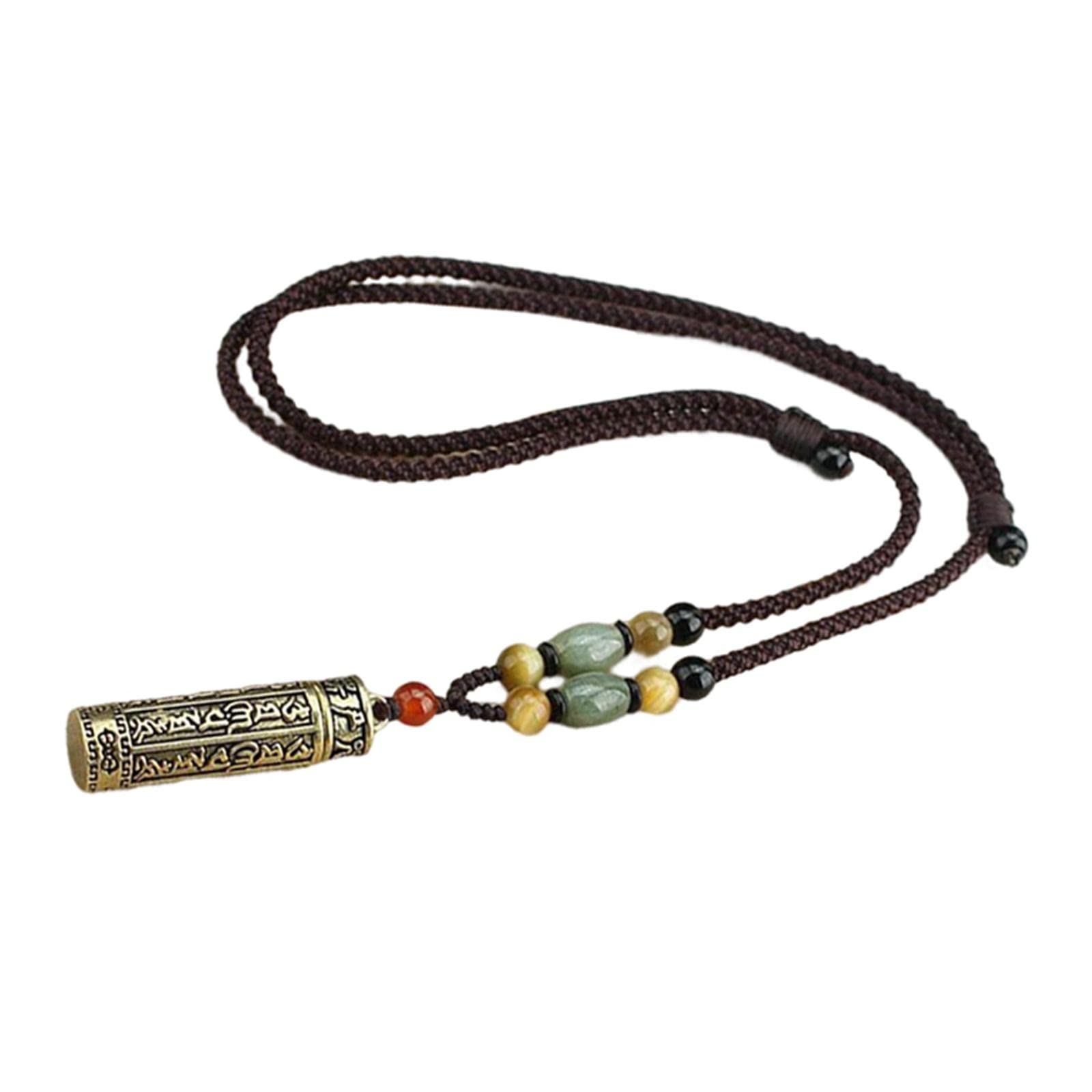 Baoblaze con Colgante de Caja Gawu Tibetano Hecho a Mano, de Budista con Colgante de Recuerdo