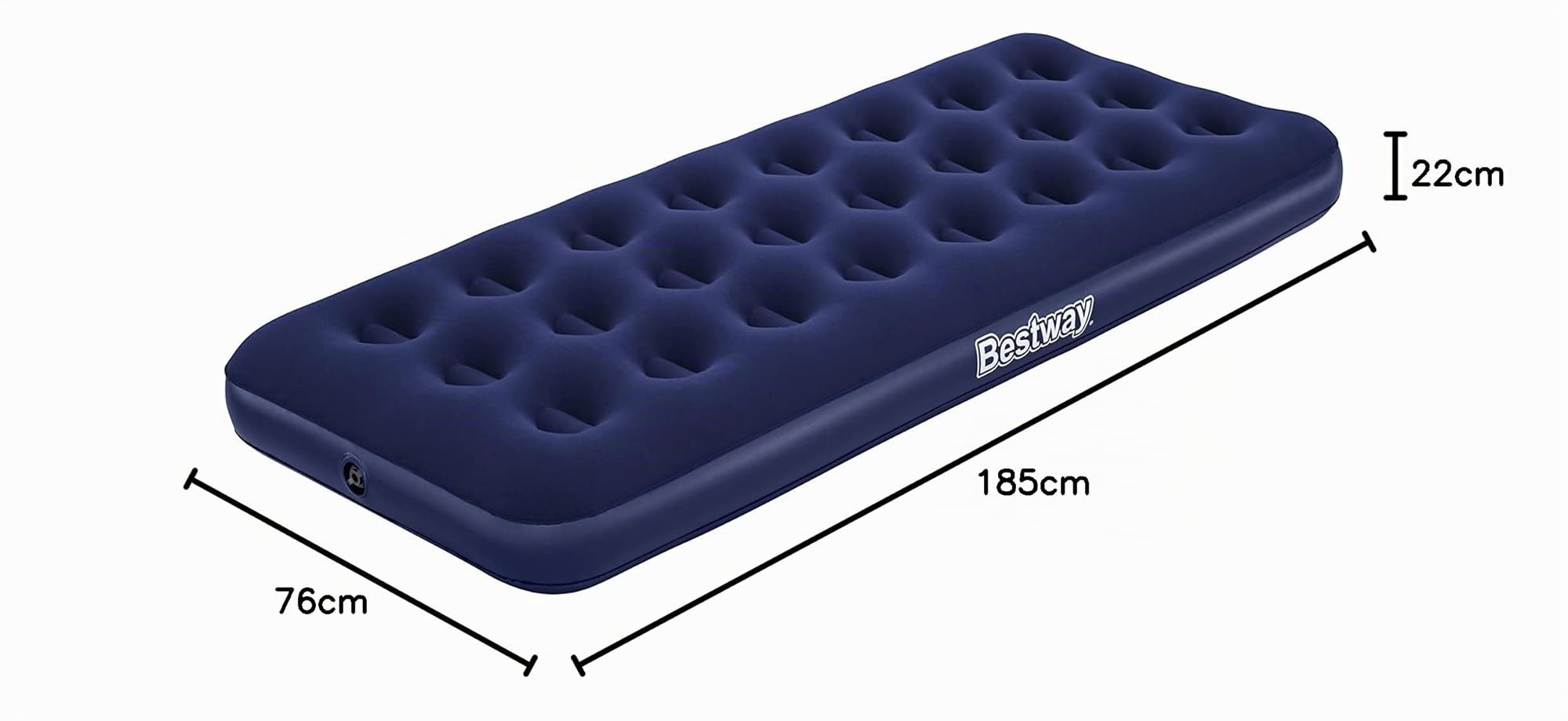 73" x 30" x 8.75"/1.85m x 76cm x 22cm Air Mattress Jr.Twin