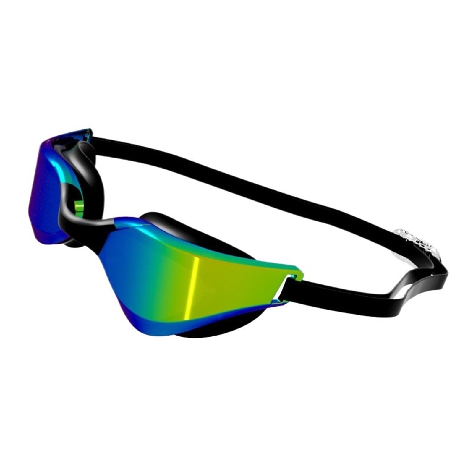 Occhialini da Nuoto for Adulti Impermeabili e antiappannamento ad Alta Definizione, occhialini da Nuoto elettrolitici Professionali e Confortevoli per Uomo Donna(White Blue)