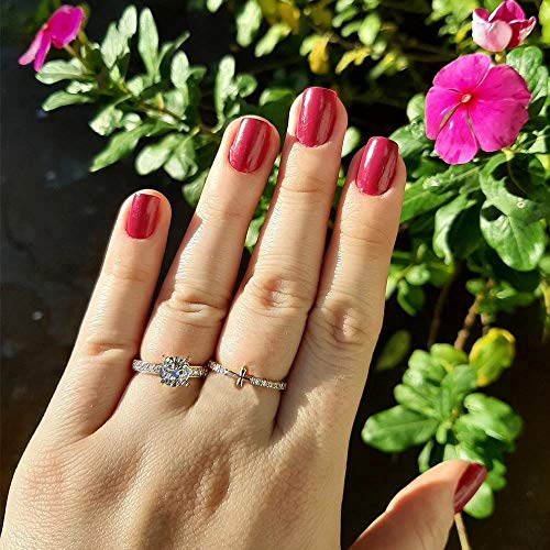 Anel Solitário Feminino Banhado Ouro 18k Zirconia Luxo Noivado Princesa Lindo - Ricari Tamanho: 16