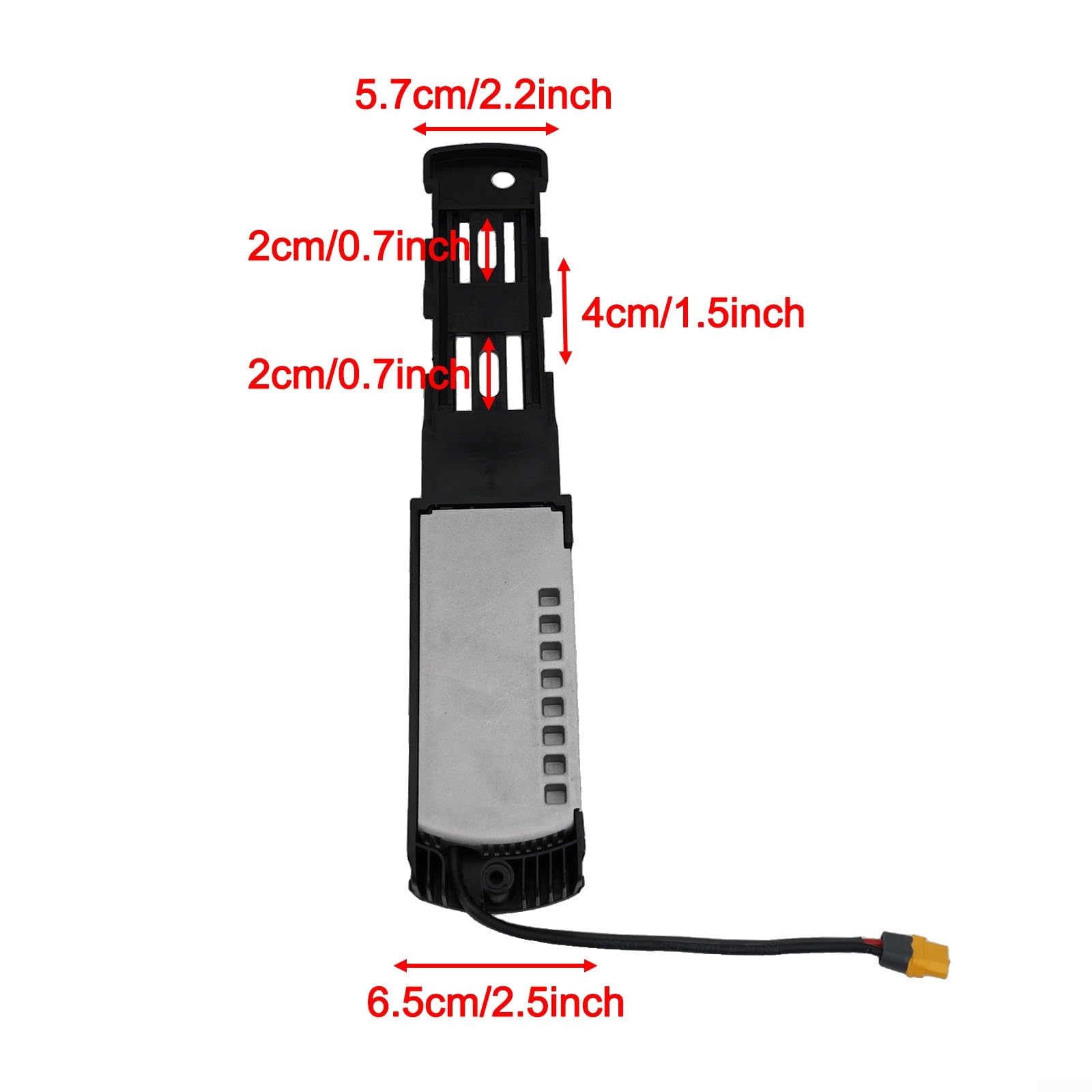 Staffa di montaggio per batterie Hailong 2 E-bike con configurazione a 5 poli e supporto connettore integrato
