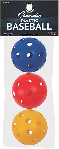 Miniatura 10 de Champion Sports. PLBBSET - Juego de béisbol de plástico multicolor