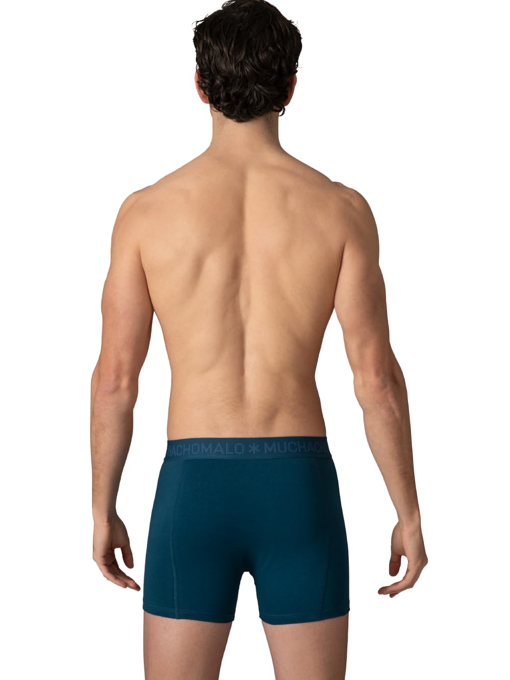 Muchachomalo Boxer da uomo, biancheria intima liscia in cotone da uomo, confezione da 6, boxer tinta unita, taglio classico, con vita elasticizzata