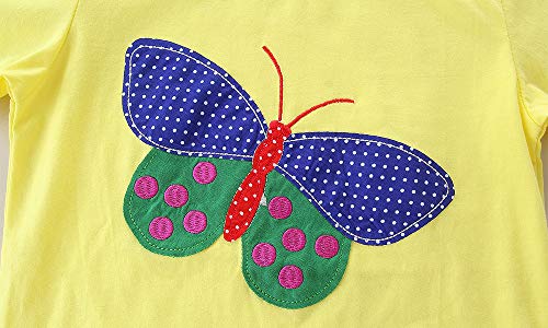 Image of Bumeex Toddler Girls Summer Outfit Cotton Top and Shorts Clothing Set