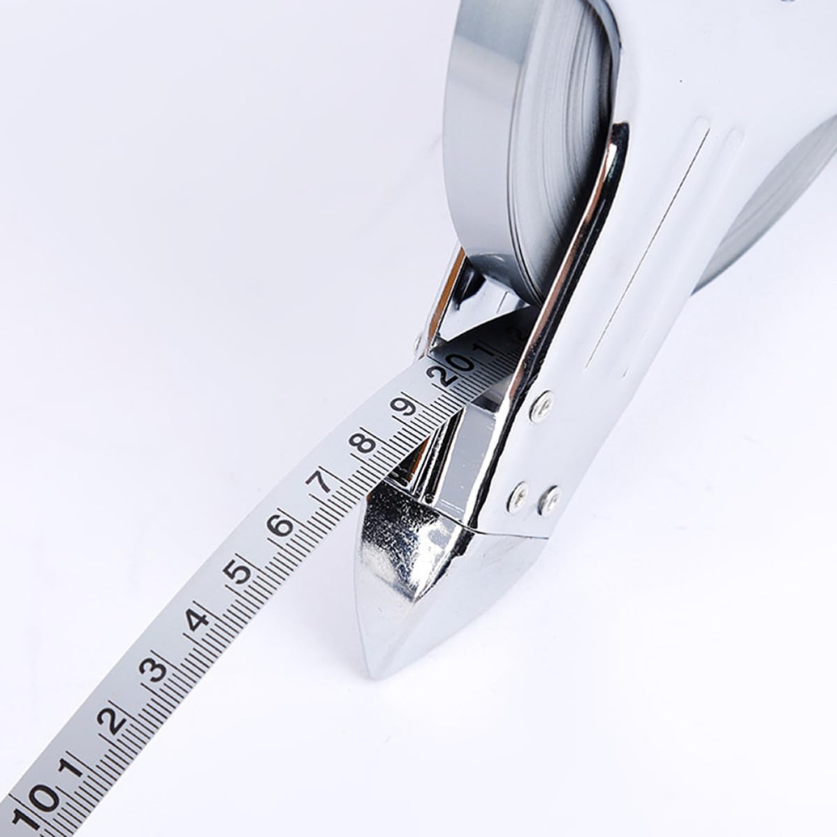 TEHAUX Mètre Ruban Rétractable en Acier Inoxydable 100m Design Ergonomique Portable pour Usage Professionnel et Mesures Quotidiennes à Domicile