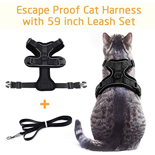 rabbitgoo Cat Harness and Leash for Walking, Escape Proof Soft Adjustable Vest Harnesses for Cats, Easy Control… - Image 3