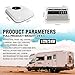 24V Truck Air Conditioner 7500 BTU Universal RV Rooftop AC Unit, 24 Volt DC Air Conditioner, Quiet A/C Unit, Fast Cooling for Heavy Duty Truck, Trailer, Boat, Motorhome, Tractor, Caravan