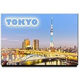 Tokyo fridge magnet Japan travel souvenir Tokyo Skytree Asahi Beer Hall