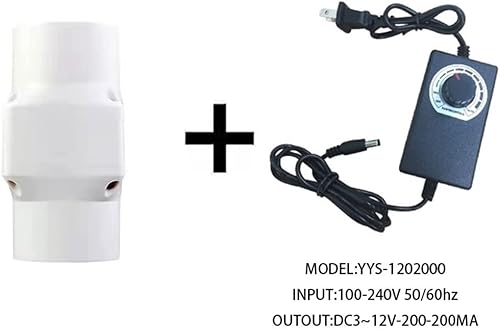 Miniatura 5 de Ventilador de conducto en línea de 2 pulgadas con fuente de alimentación, ventilador de escape de baño, cocina de 12 V 6 W, mini soplador para